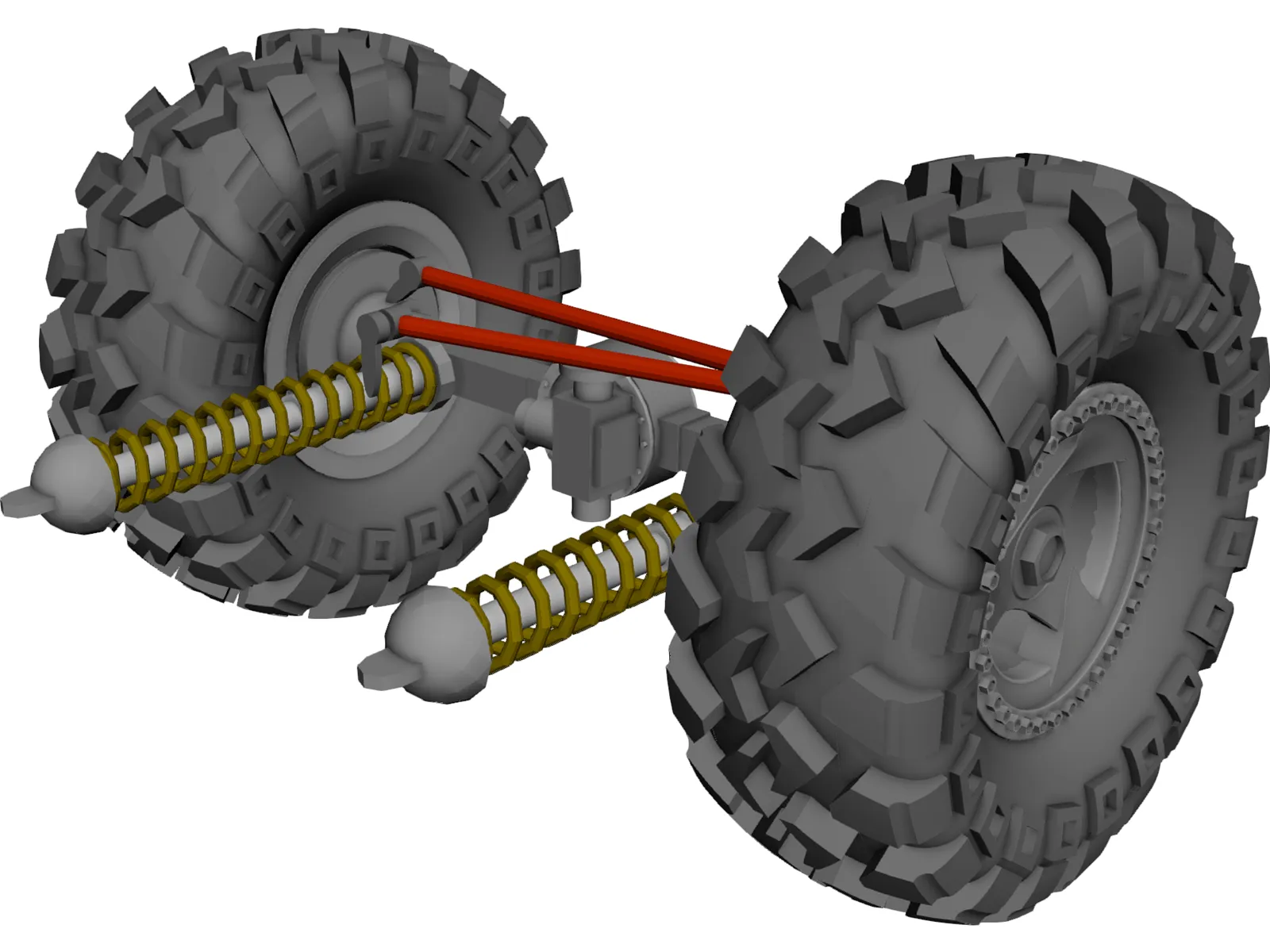 Rockwell Axle 2 1/2 ton 3D Model main preview