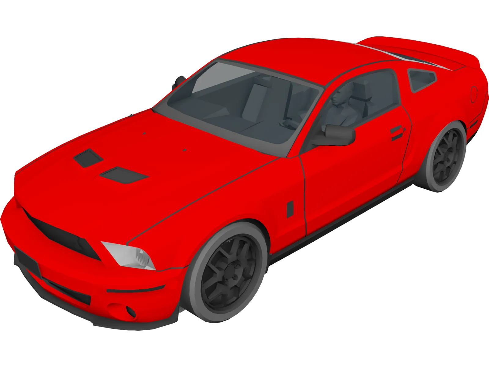 Ford Mustang Shelby GT500 3D Model main preview