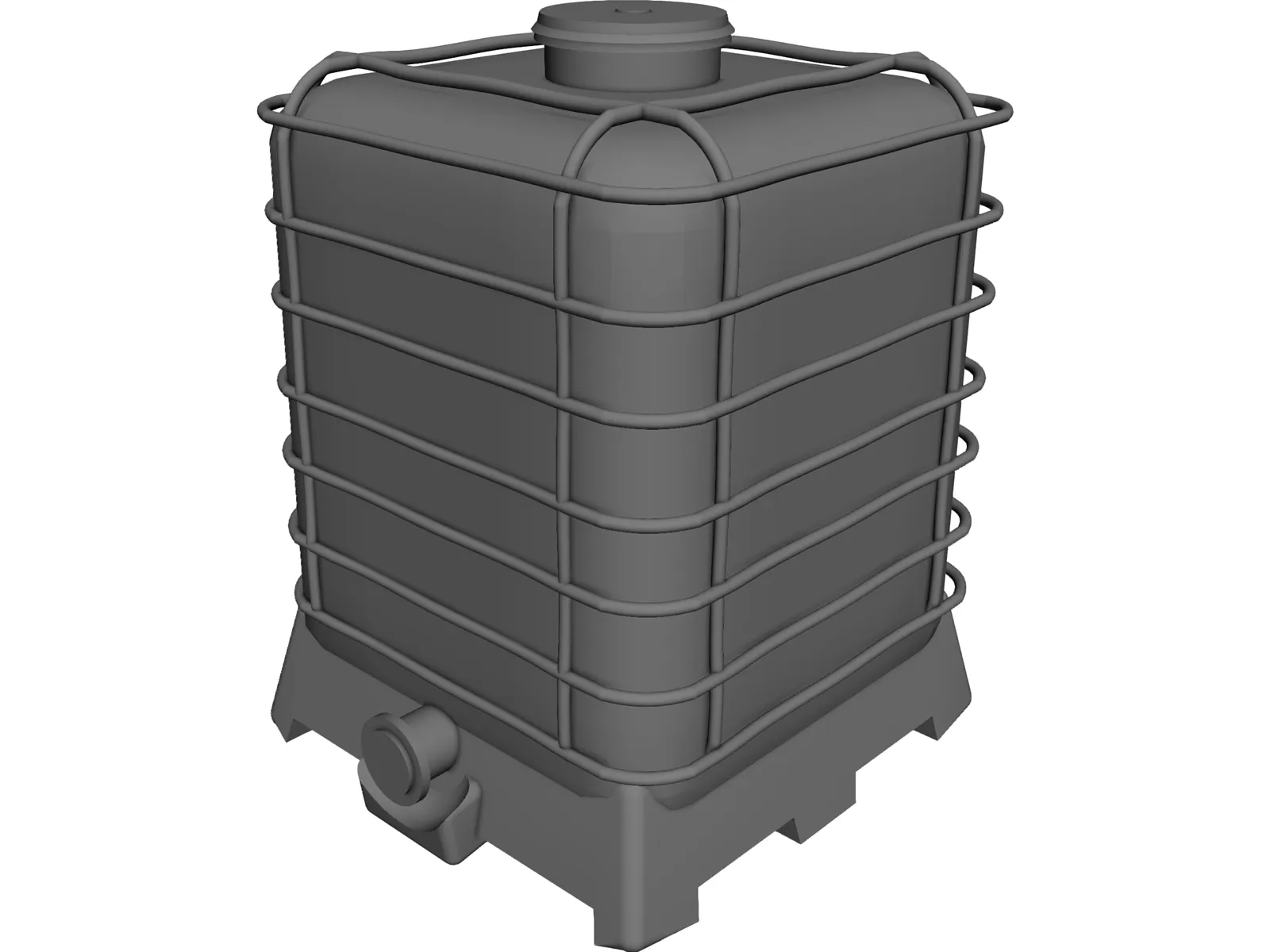 IBC Chemical Bin 3D Model main preview