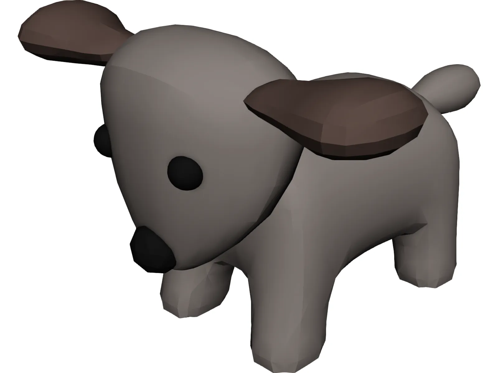 Toy Dog 3D Model main preview