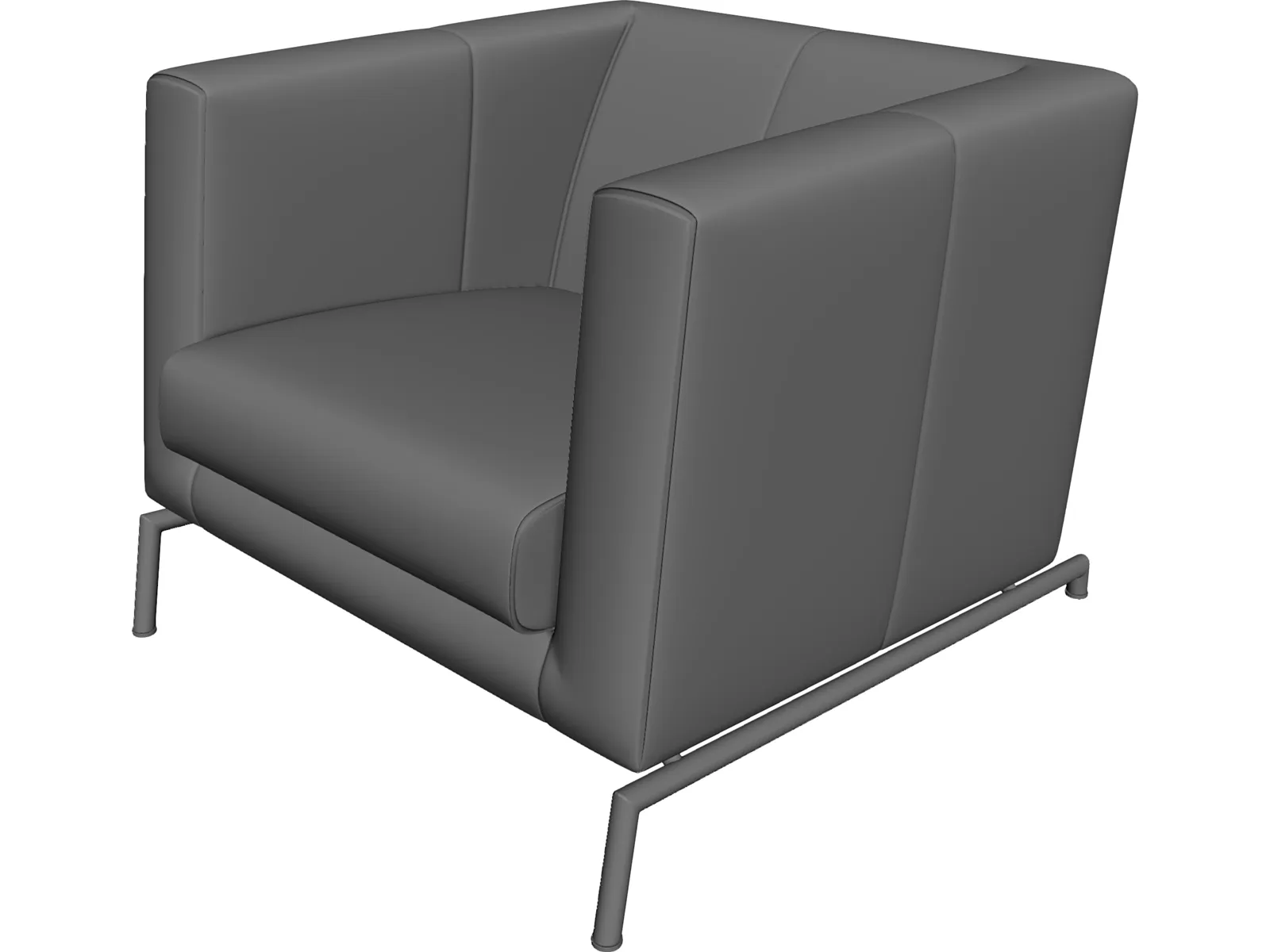 Armchair 3D Model main preview