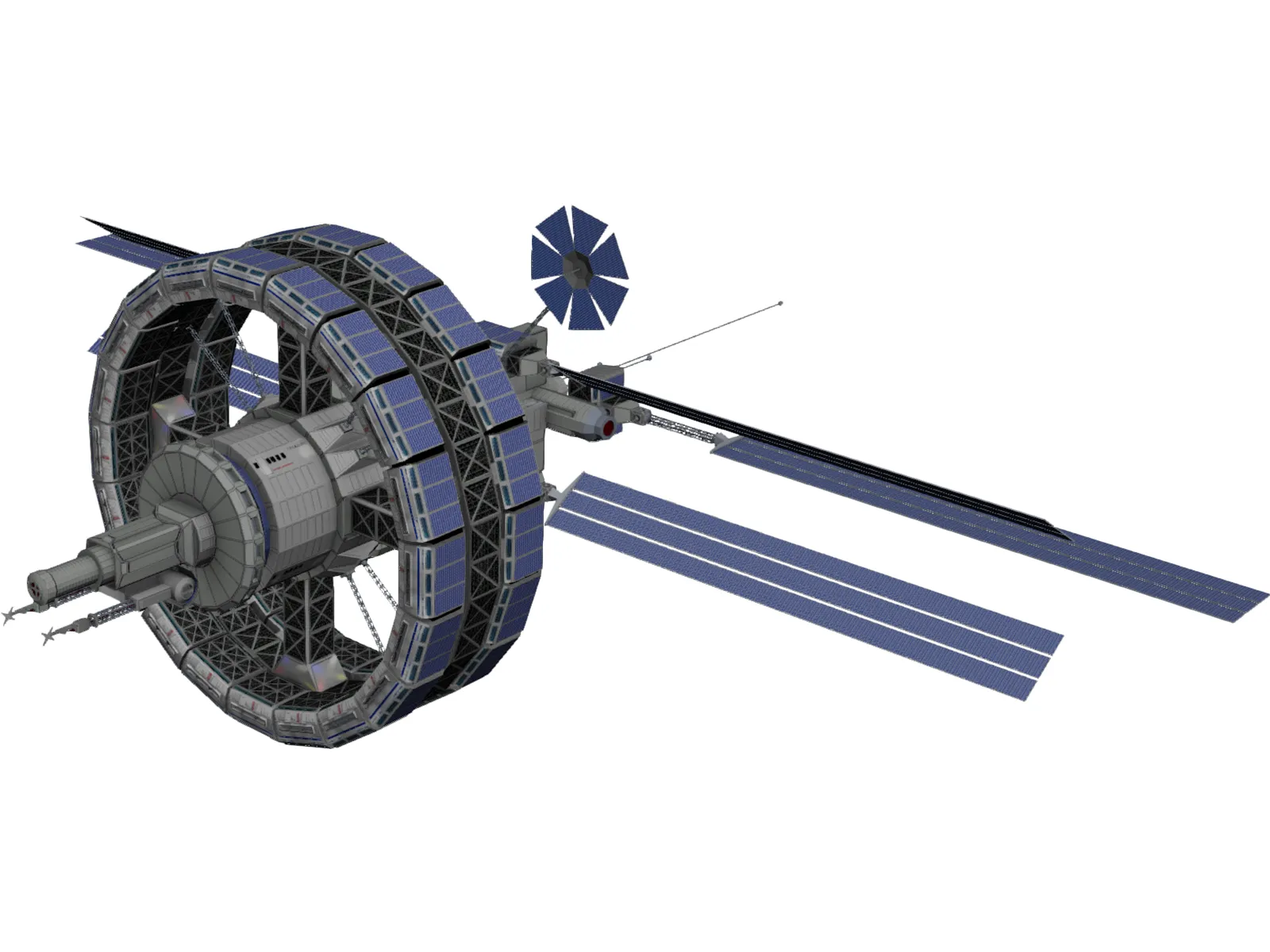 Freedom V Space Station 3D Model main preview