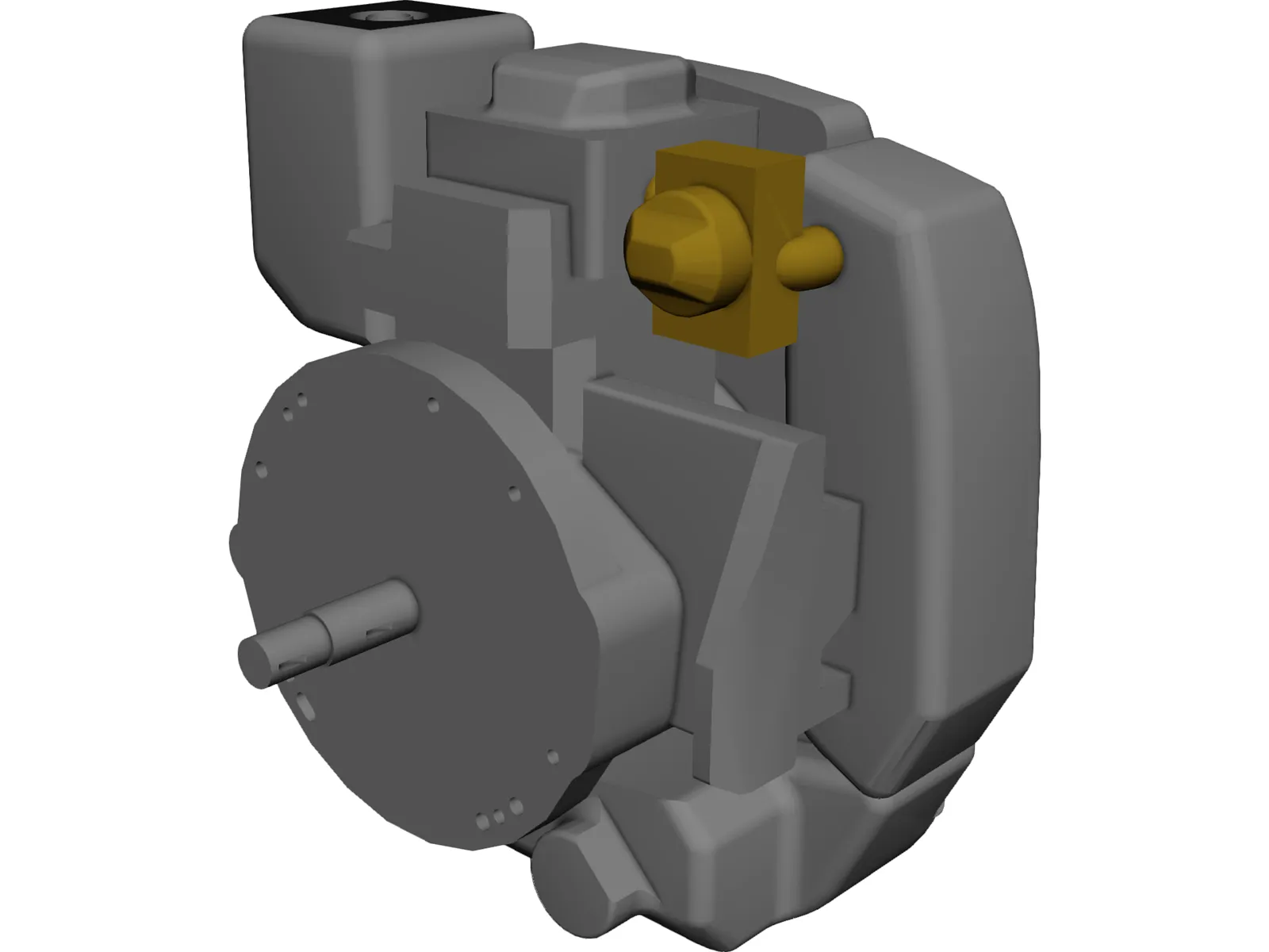 Lawnmower Engine 3D Model main preview