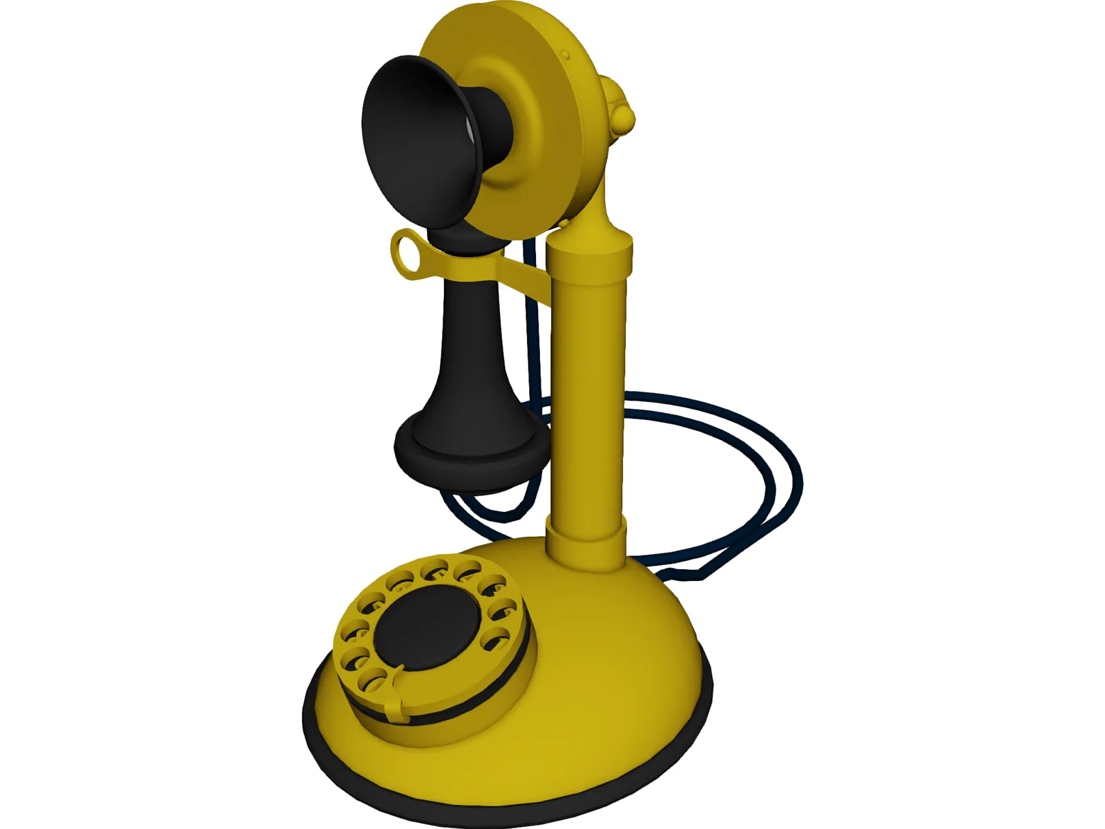 Telephone Old 3D Model main preview