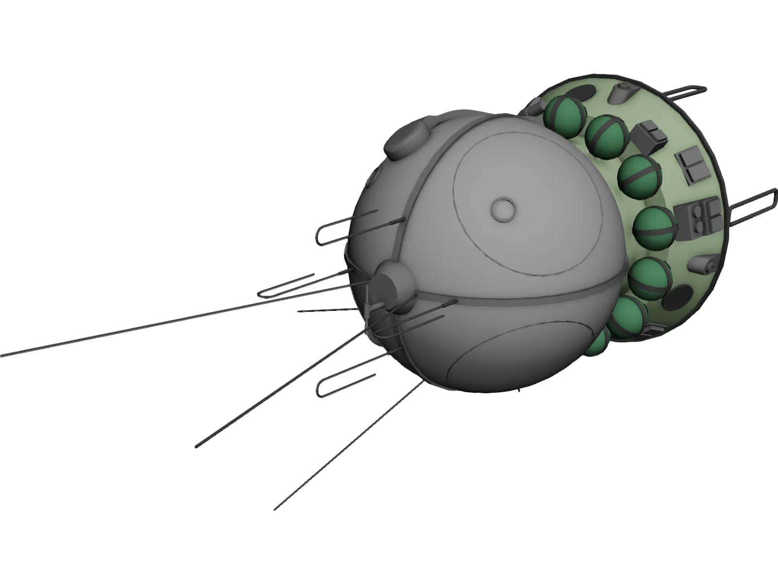 Vostok Spacecraft 3D Model main preview