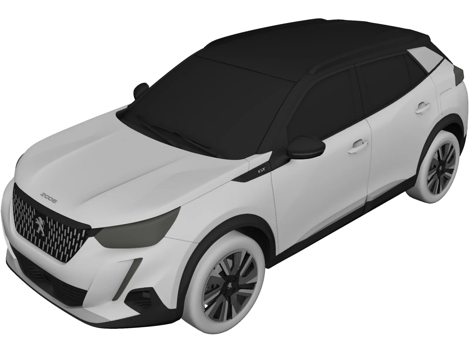 Peugeot 2008 GT-Line (2020) 3D Model main preview