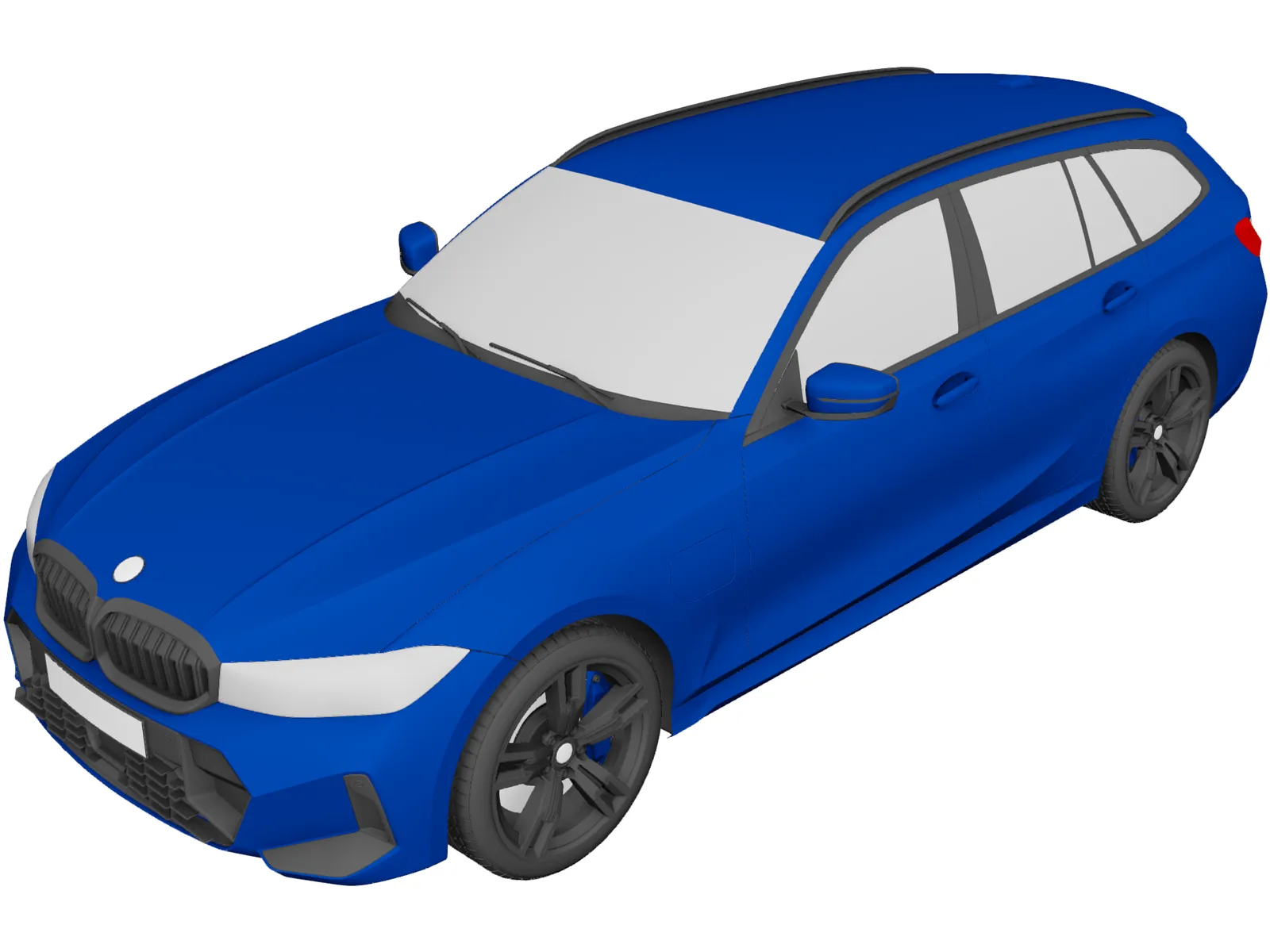 BMW 3-Series Touring (2022) 3D Model main preview