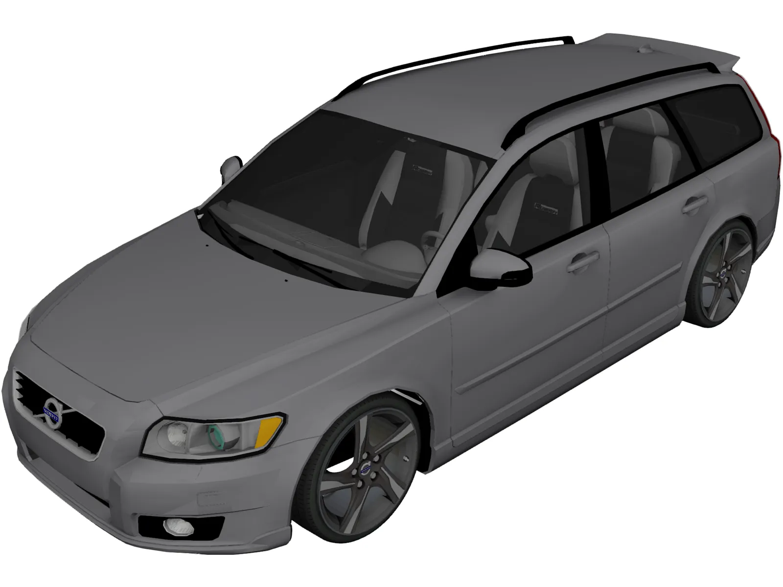 Volvo V50 3D Model main preview