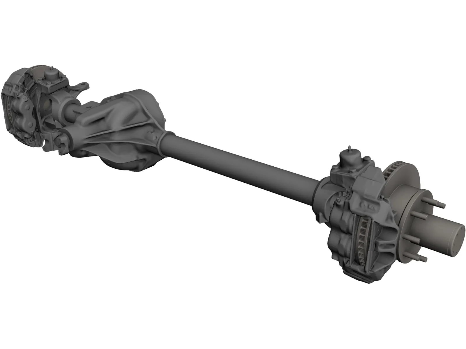 Dana 60 HP Axle 3D Model main preview