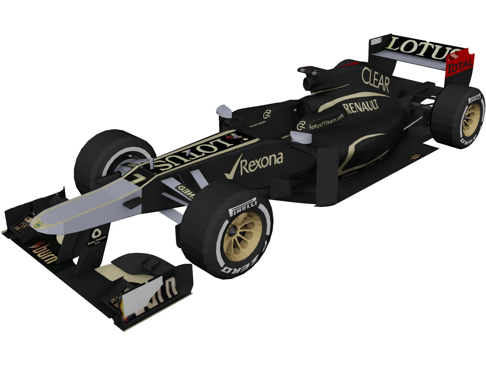 Lotus E21 F1 (2013) 3D Model main preview