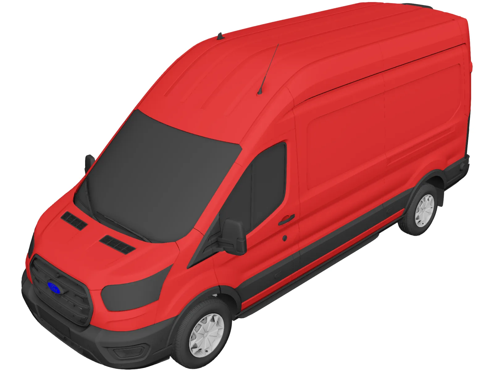 Ford Transit (2021) 3D Model main preview