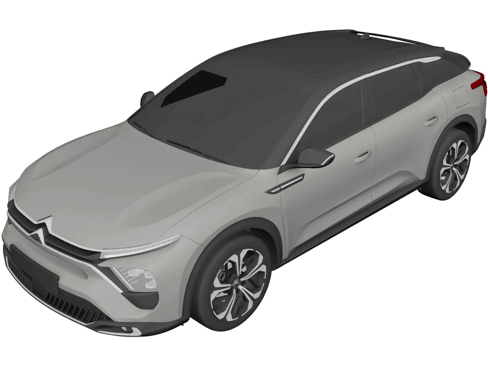 Citroen C5 X (2022) 3D Model main preview