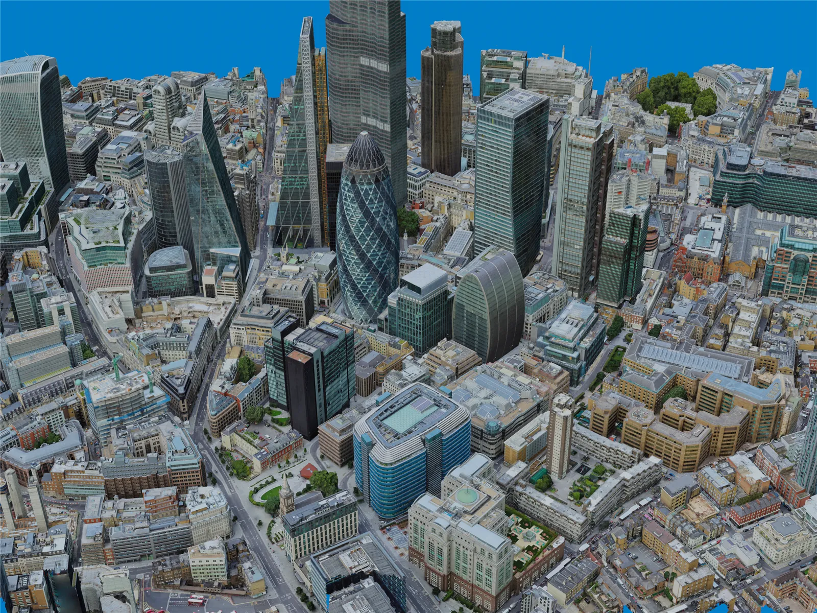London City, UK (2021) 3D Model main preview