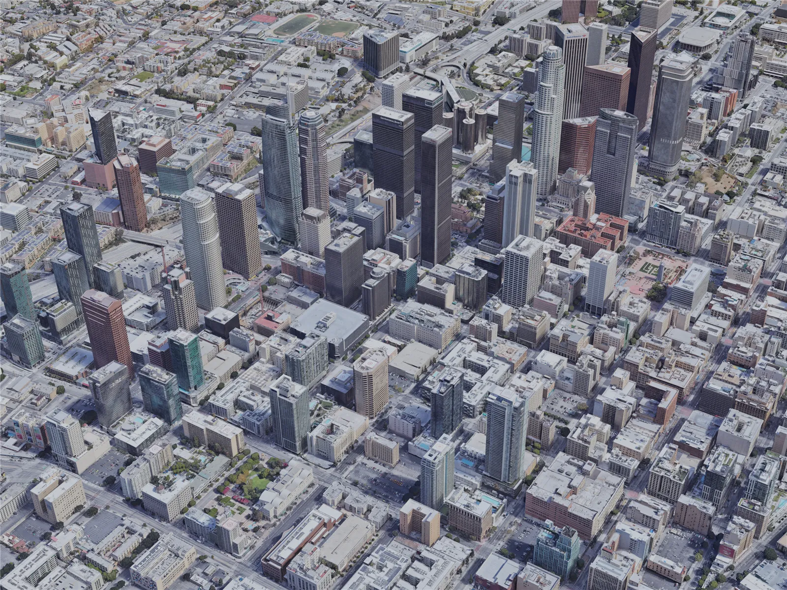 Los Angeles City, USA (2021) 3D Model main preview