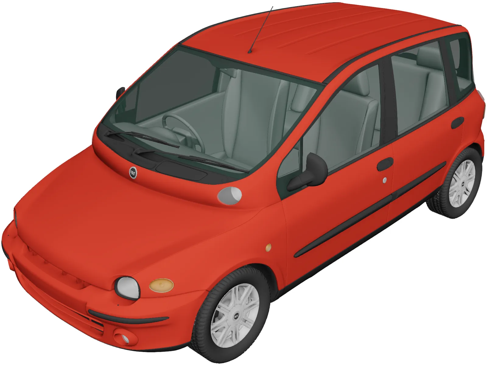 Fiat Multipla (1998) 3D Model main preview