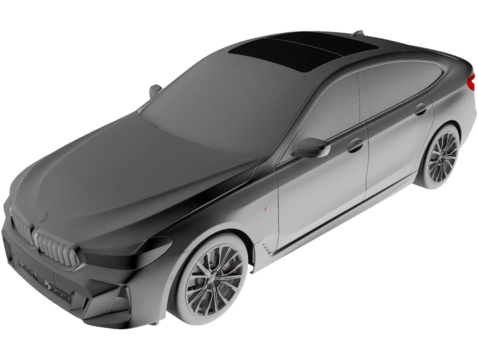 BMW 6-Series GT M-Sport (2020) 3D Model main preview