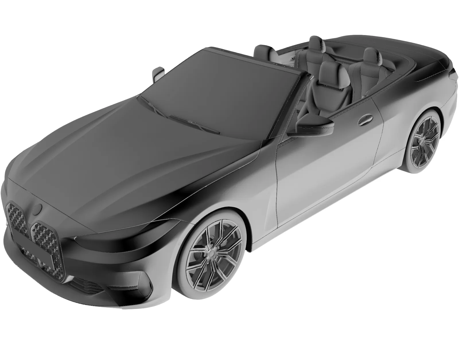 MBW 4-Series Convertible (2021) 3D Model main preview