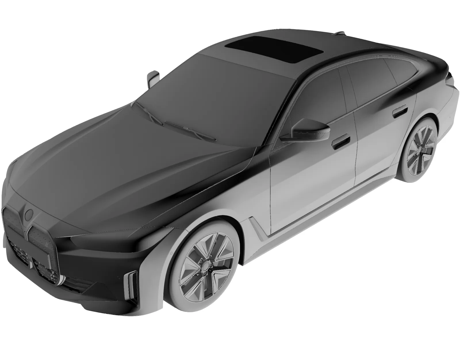 BMW i4 (2022) 3D Model main preview