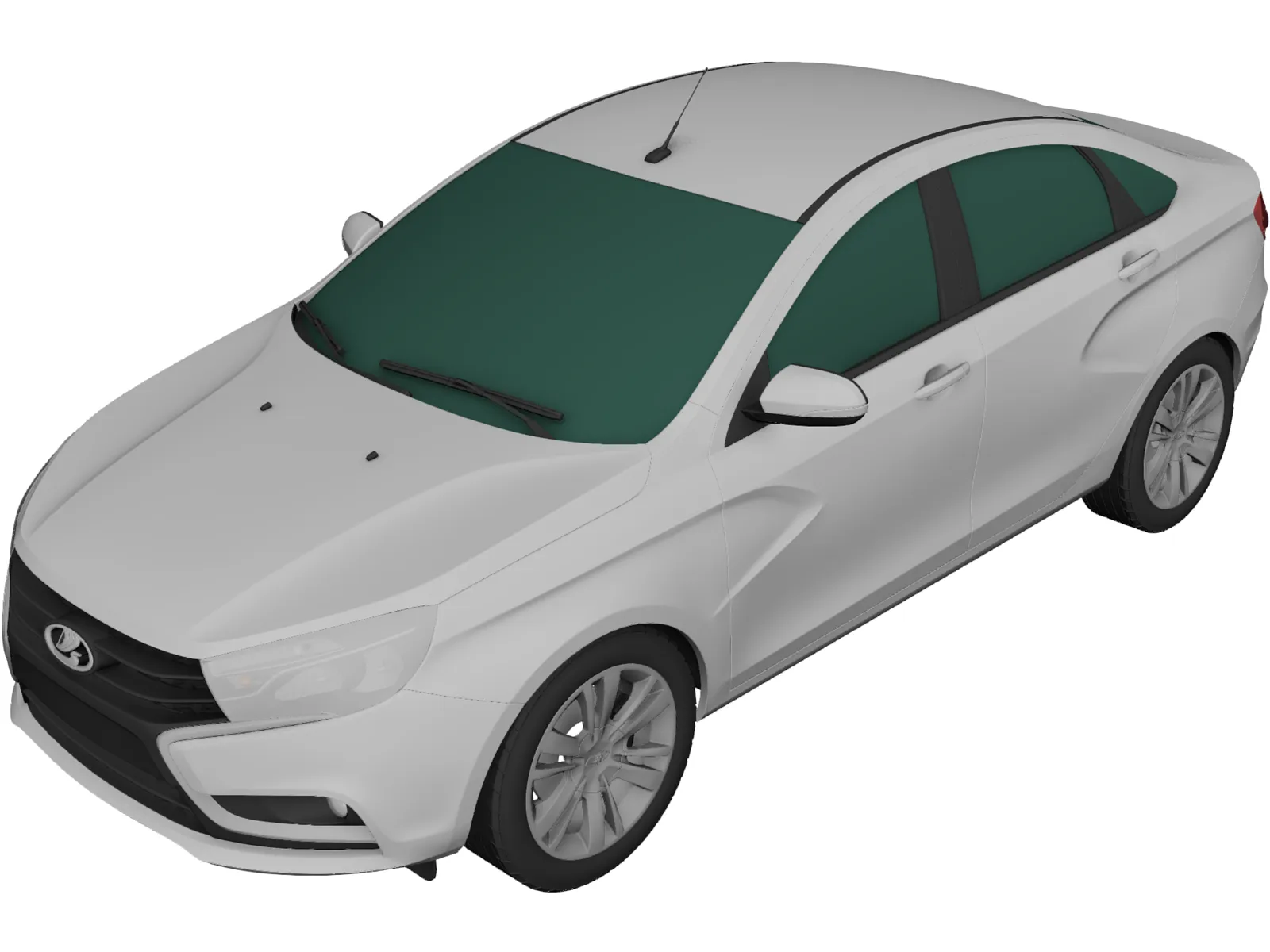 Lada Vesta Sedan (2015) 3D Model main preview