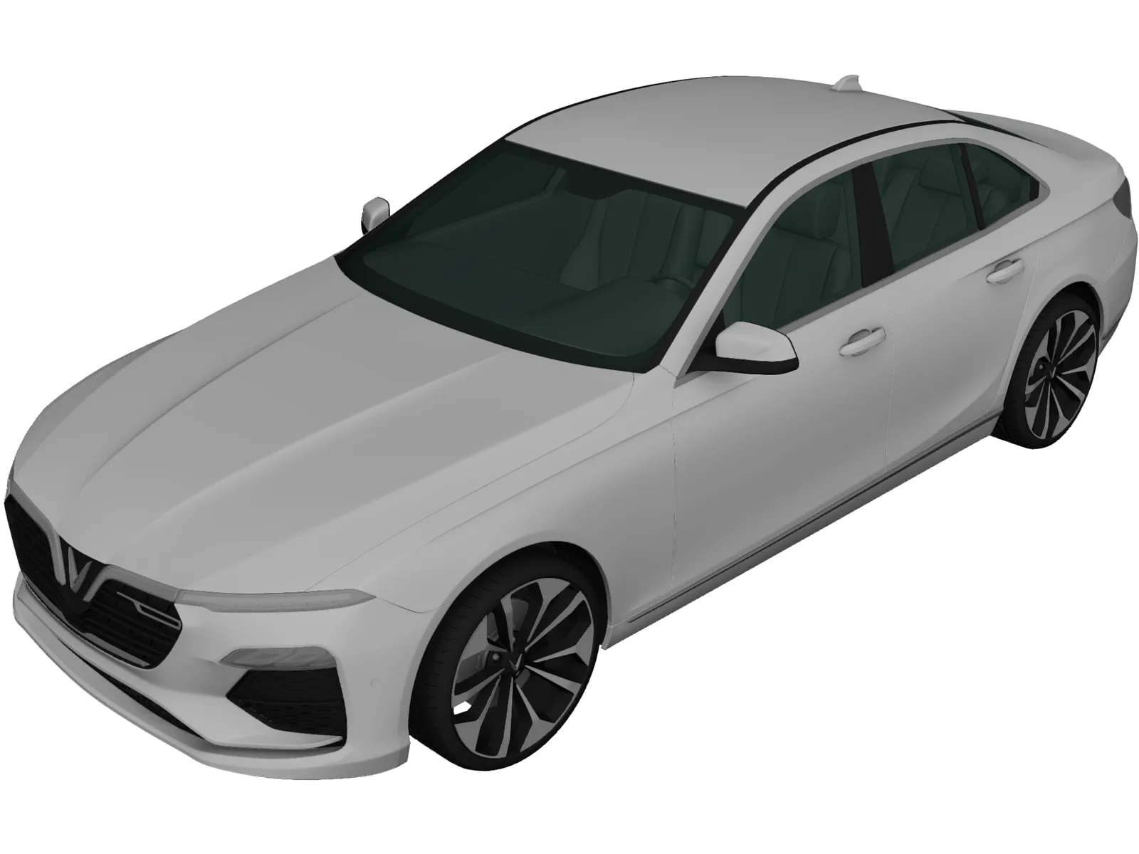 VinFast LUX A2.0 Concept (2018) 3D Model main preview