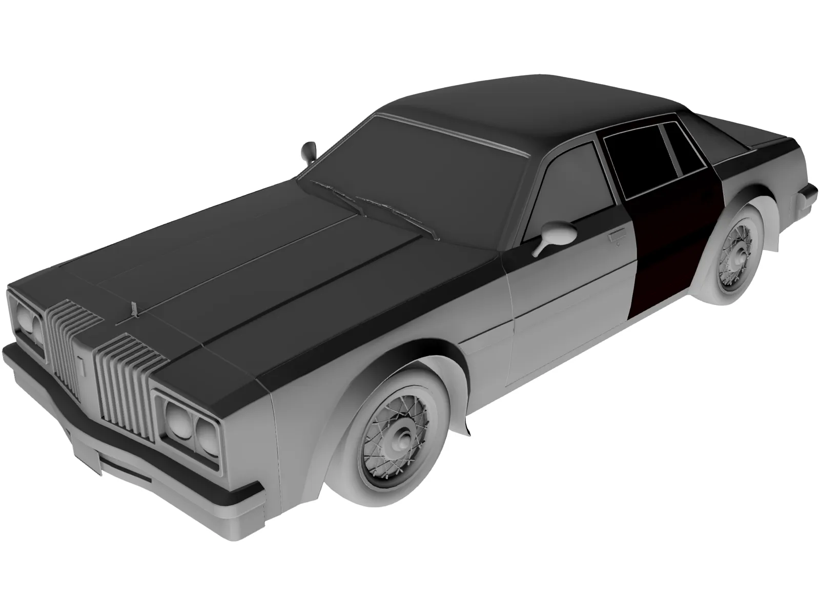 Oldsmobile Delta 88 (1981) 3D Model main preview