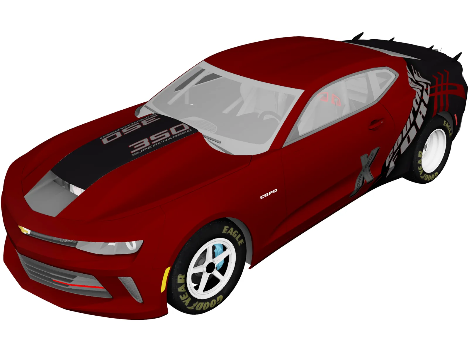 Chevrolet Camaro COPO (2016) 3D Model main preview