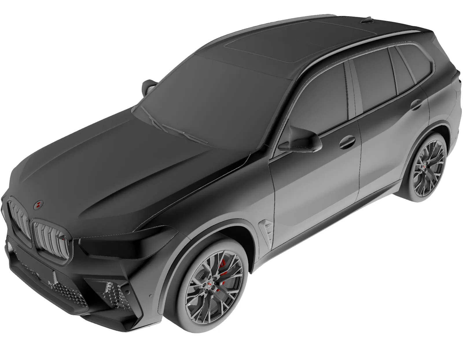 BMW X5M Competition (2020) 3D Model main preview