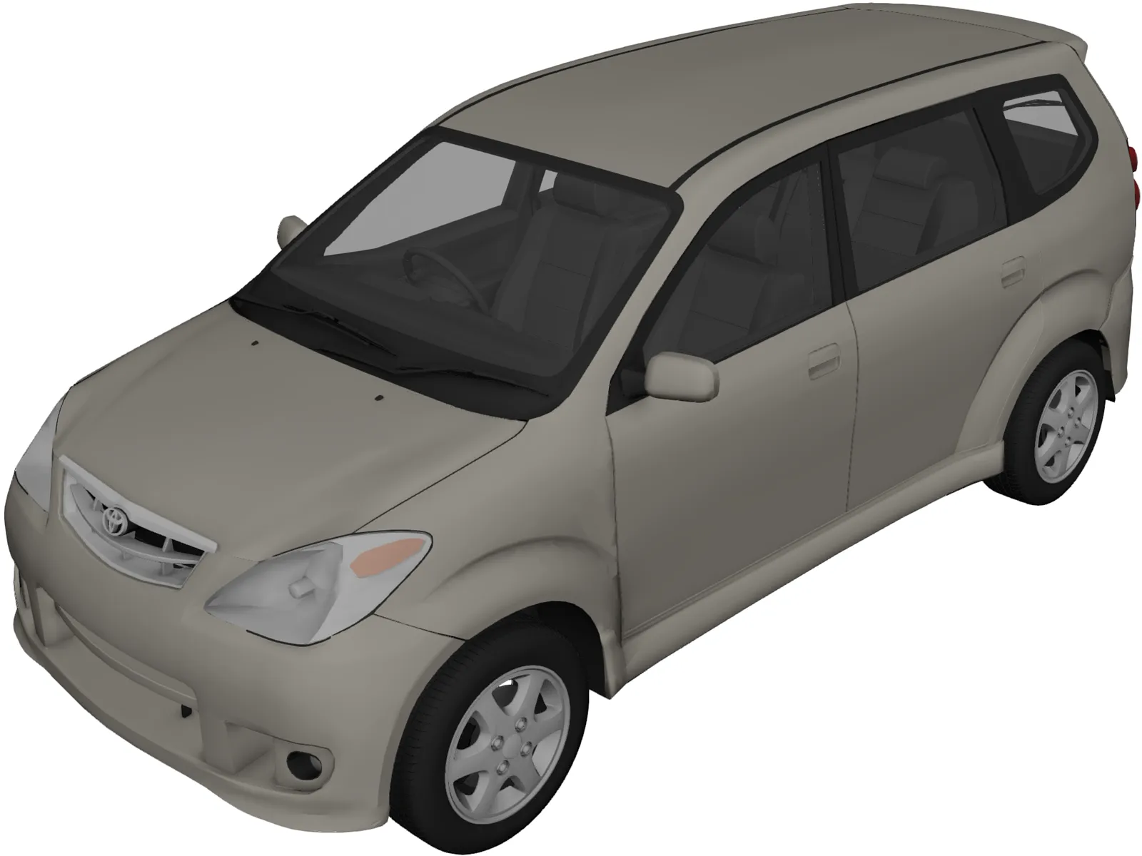 Toyota Avanza (2006) 3D Model main preview