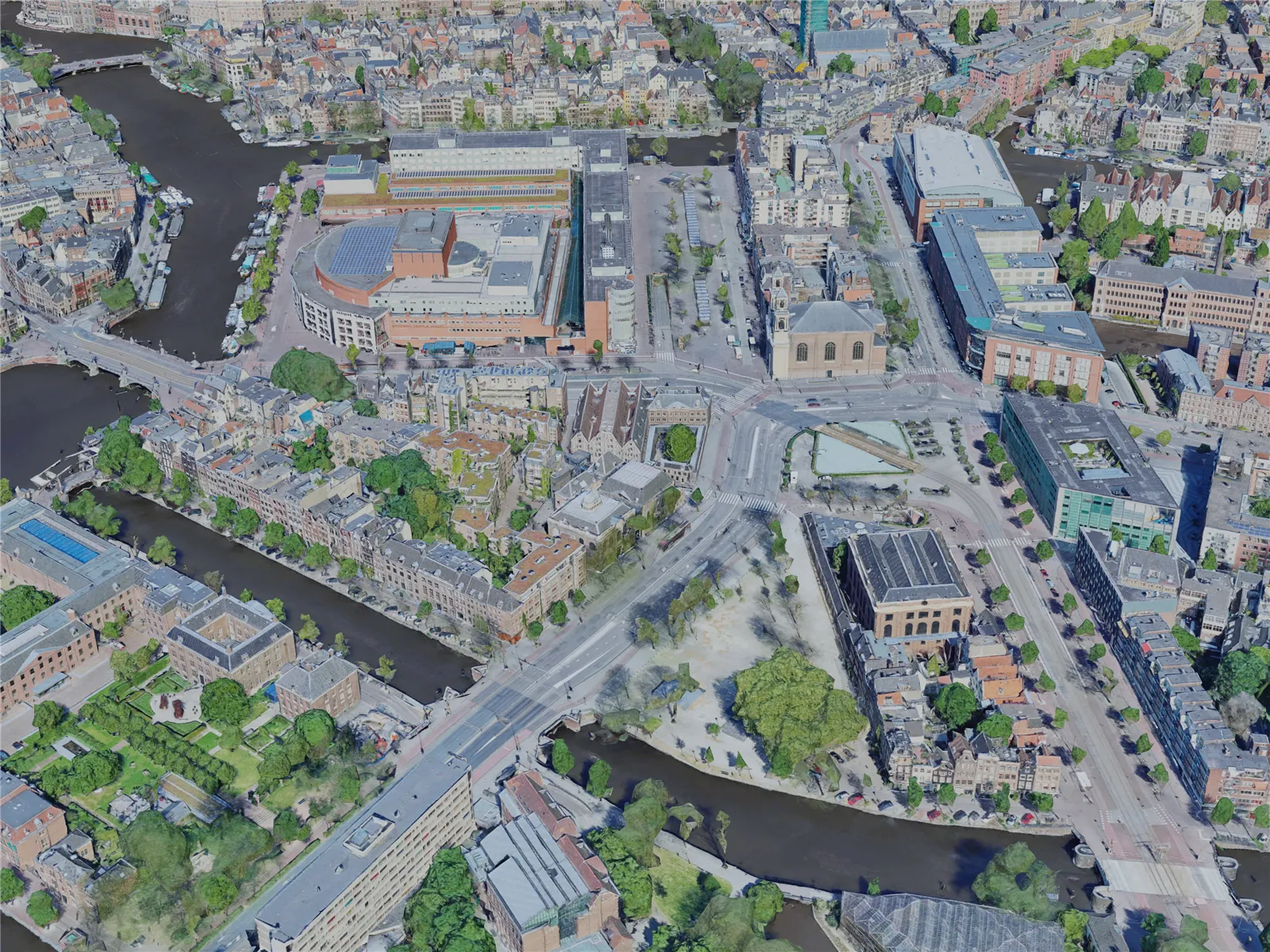 Amsterdam City, Netherlands (2021) 3D Model main preview