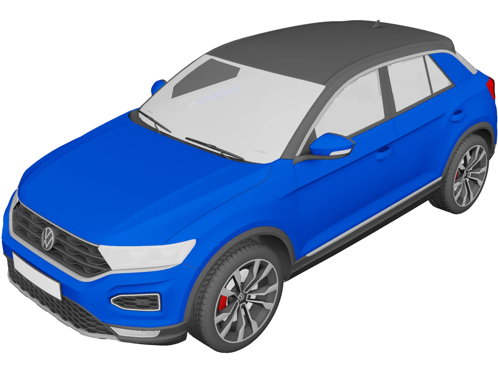 Volkswagen T-Roc 3D Model main preview