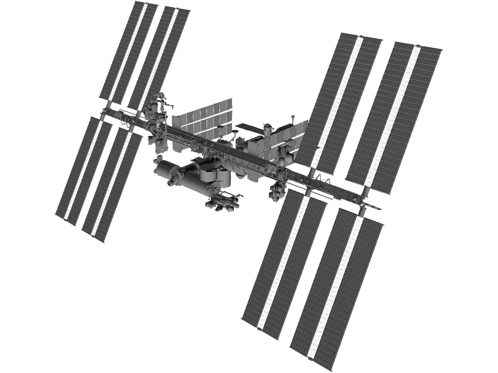 International Space Station 3D Model main preview