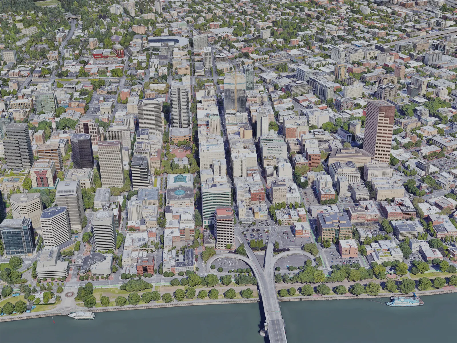 Portland City, OR, USA (2022) 3D Model main preview