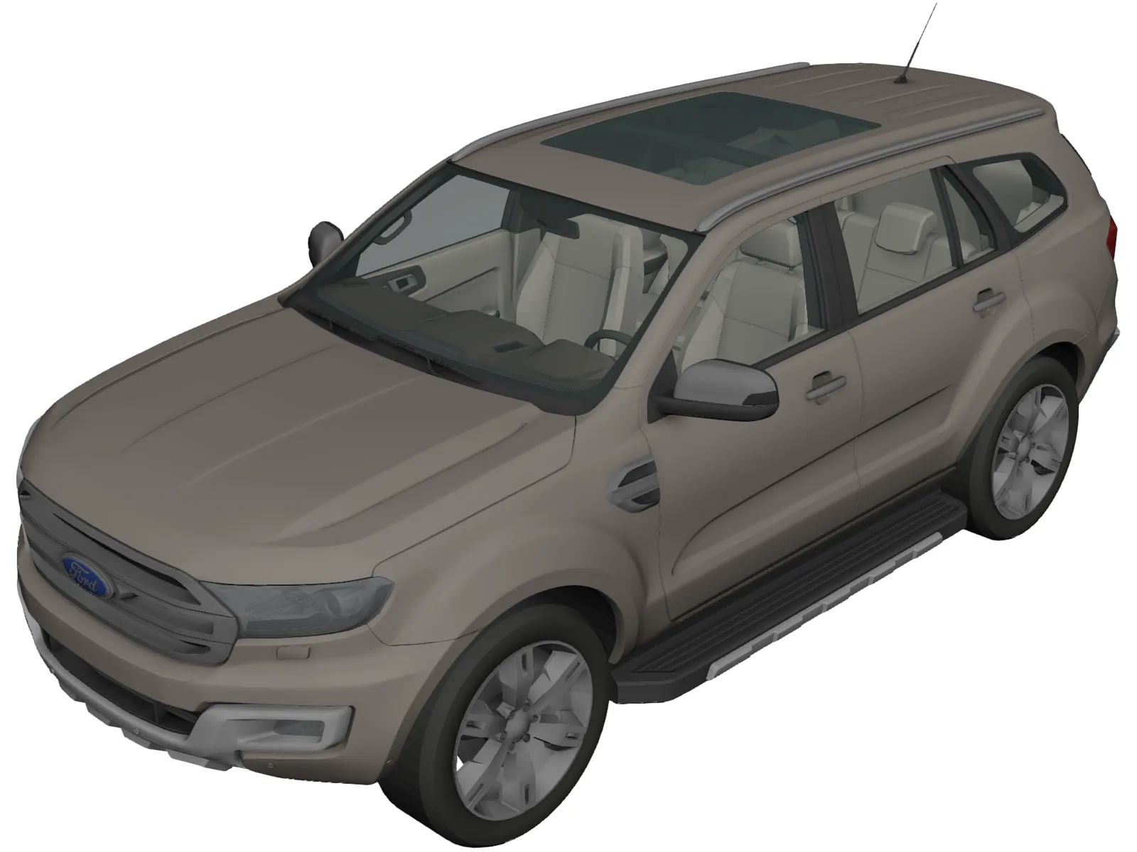 Ford Everest (2016) 3D Model main preview