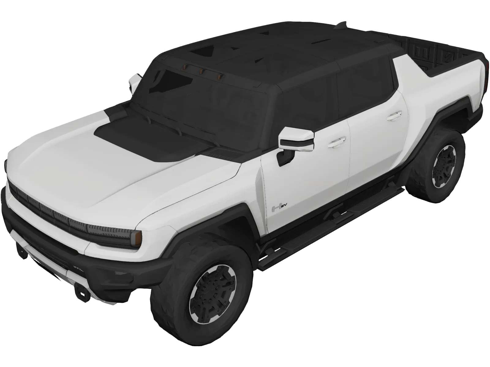 GMC Hummer EV (2022) 3D Model main preview