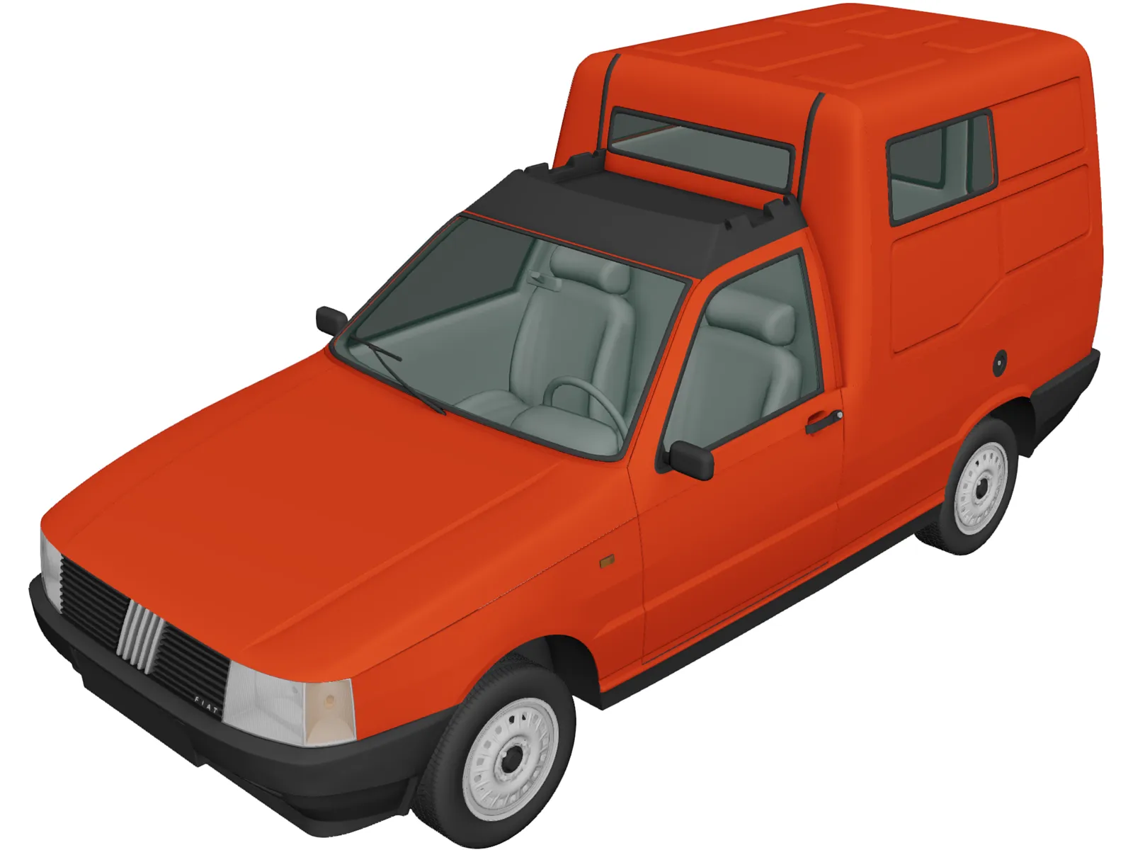 Fiat Fiorino (1988) 3D Model main preview