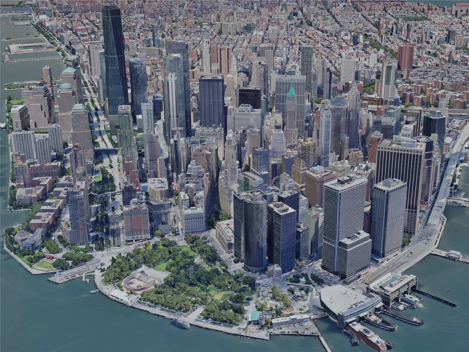 New York City, Manhattan, USA (2022) 3D Model main preview