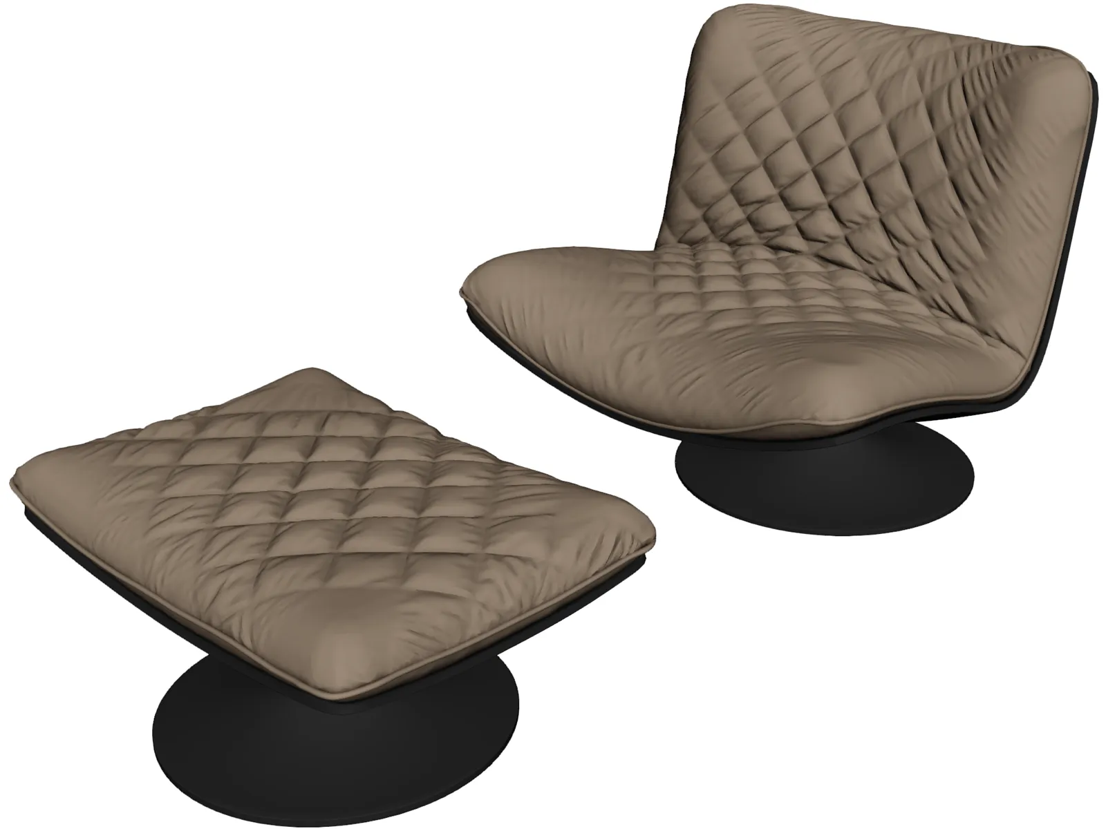 Baxter Marilyn Chair 3D Model main preview