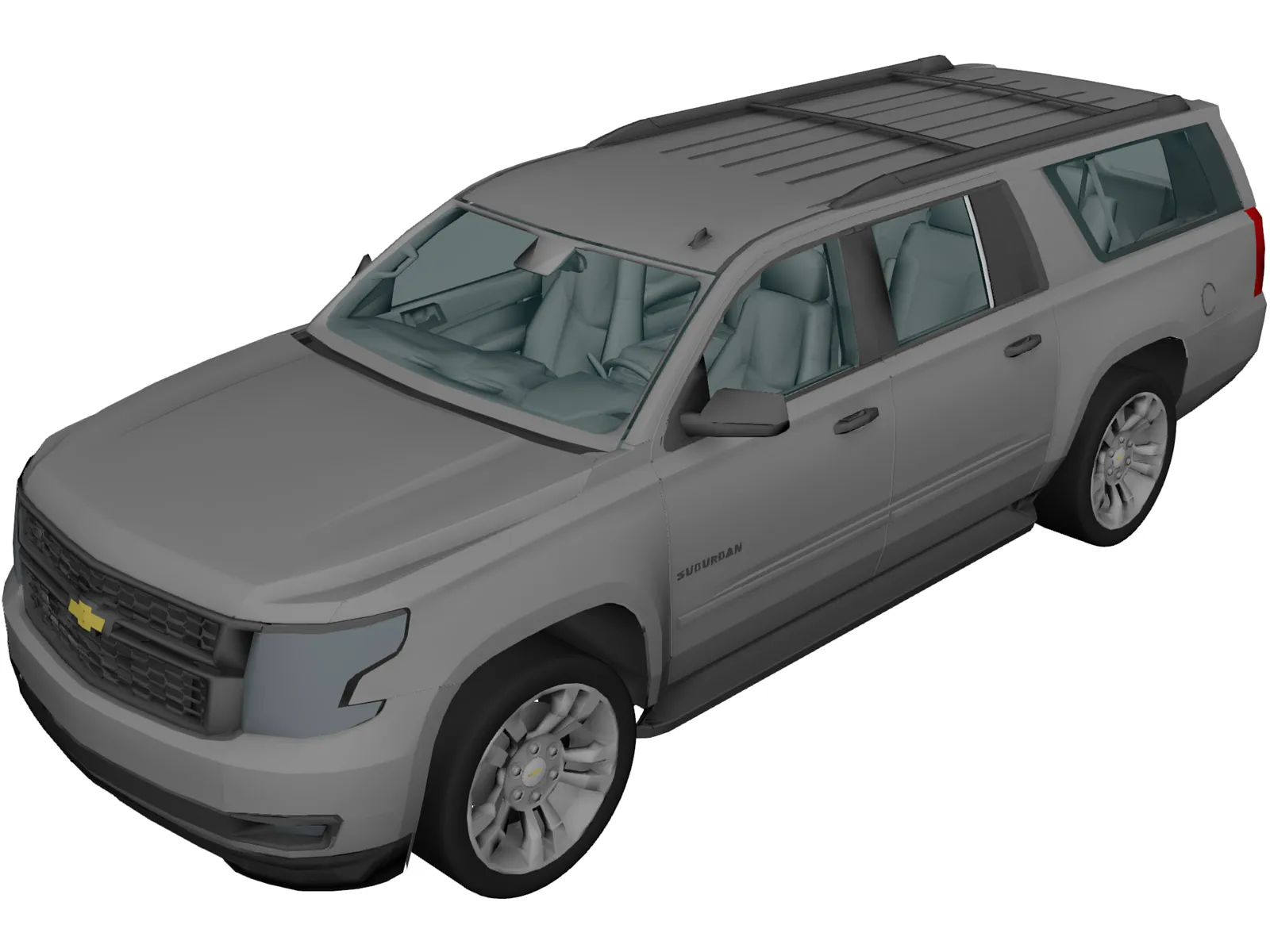 Chevrolet Suburban (2015) 3D Model main preview