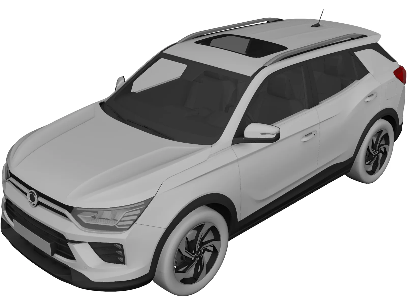SsangYong Korando (2020) 3D Model main preview