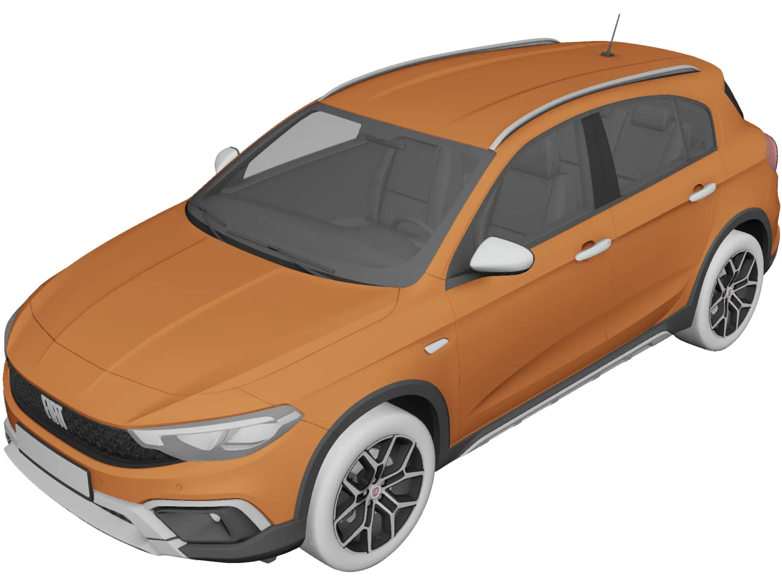 Fiat Tipo Cross (2021) 3D Model main preview