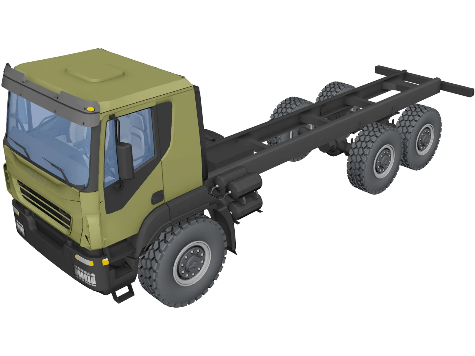Iveco Trakker 3D Model main preview