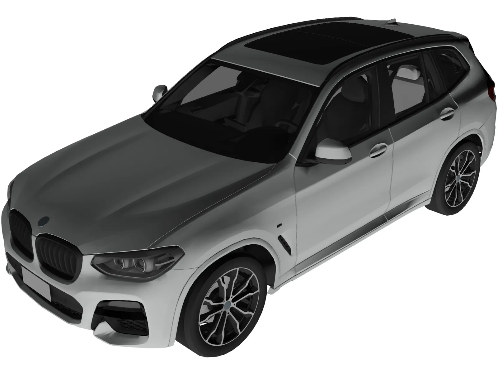 BMW X3 M40i (2020) 3D Model main preview