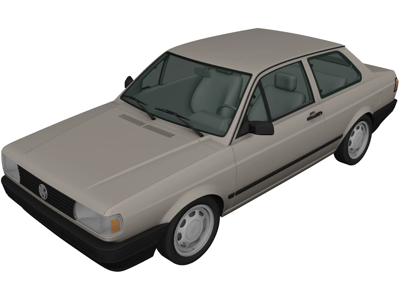 Volkswagen Voyage (1992) 3D Model main preview