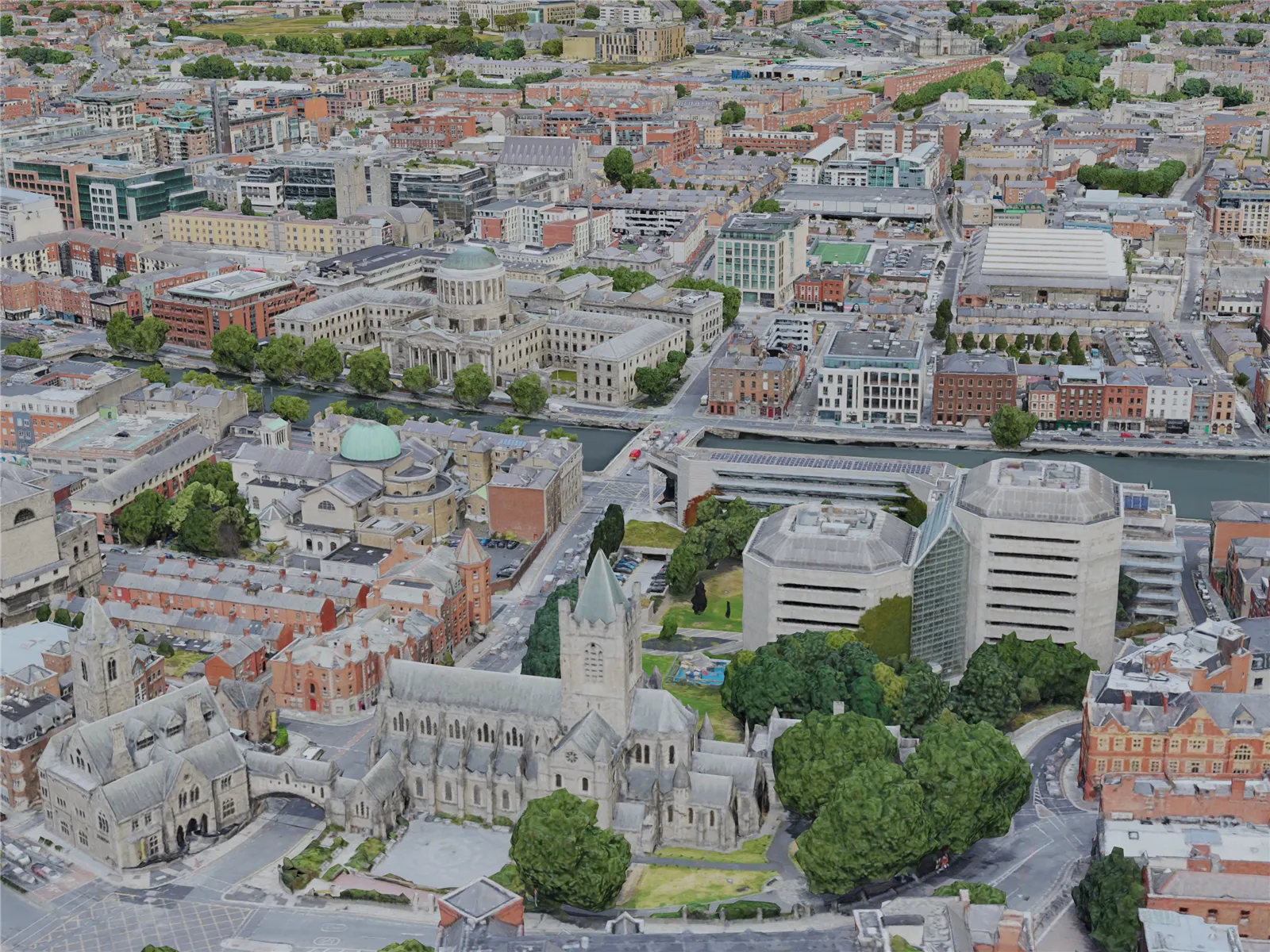 Dublin City, Ireland (2022) 3D Model main preview