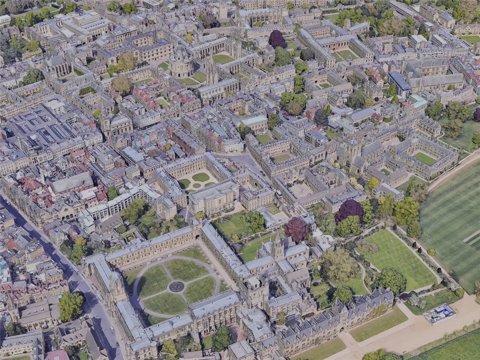 Oxford City, UK (2022) 3D Model main preview