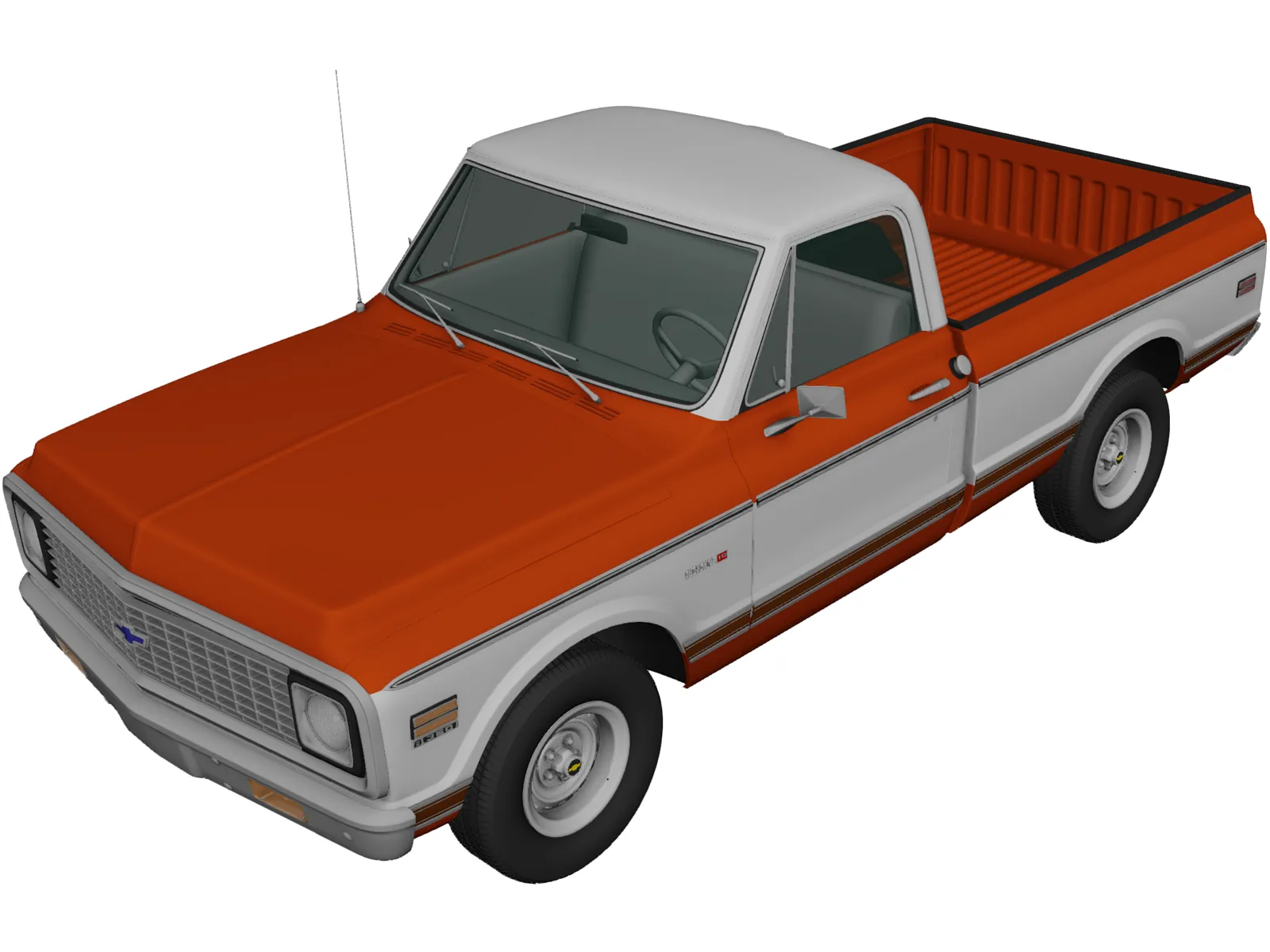 Chevrolet C10 Cheyenne (1971) 3D Model main preview
