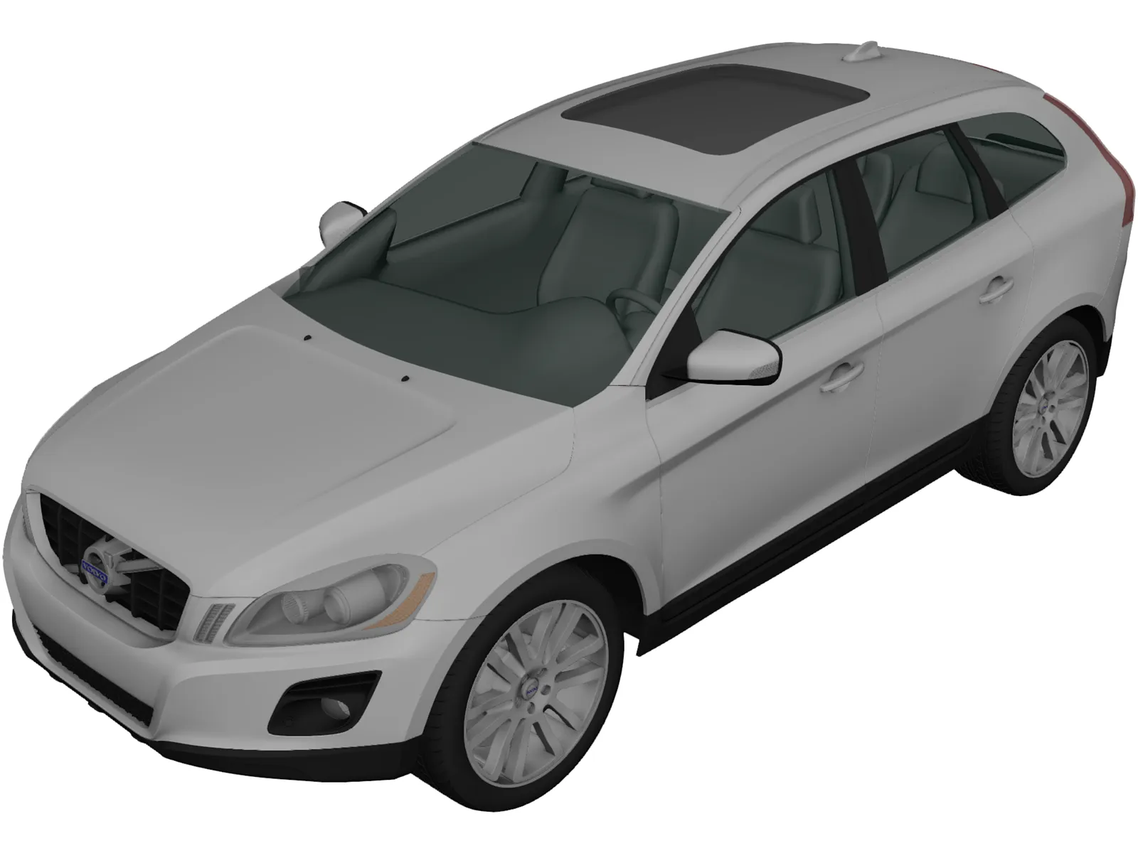 Volvo XC60 (2009) 3D Model main preview