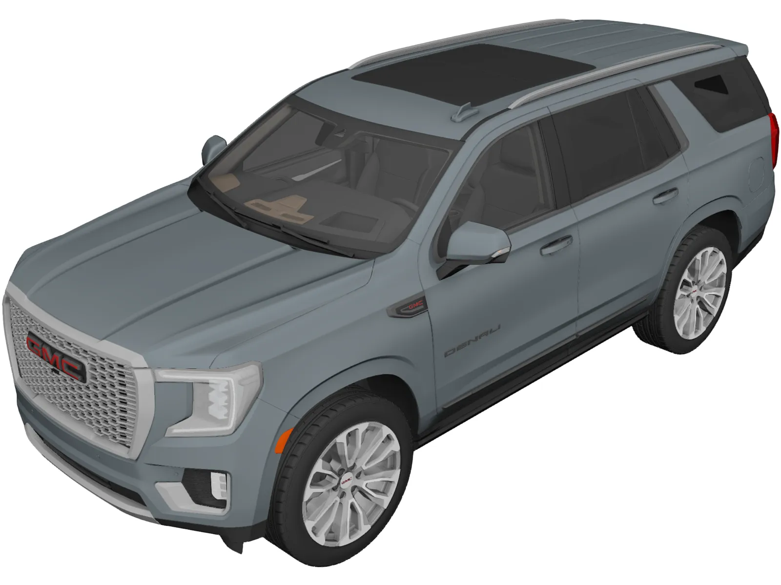 GMC Yukon Denali XL (2021) 3D Model main preview