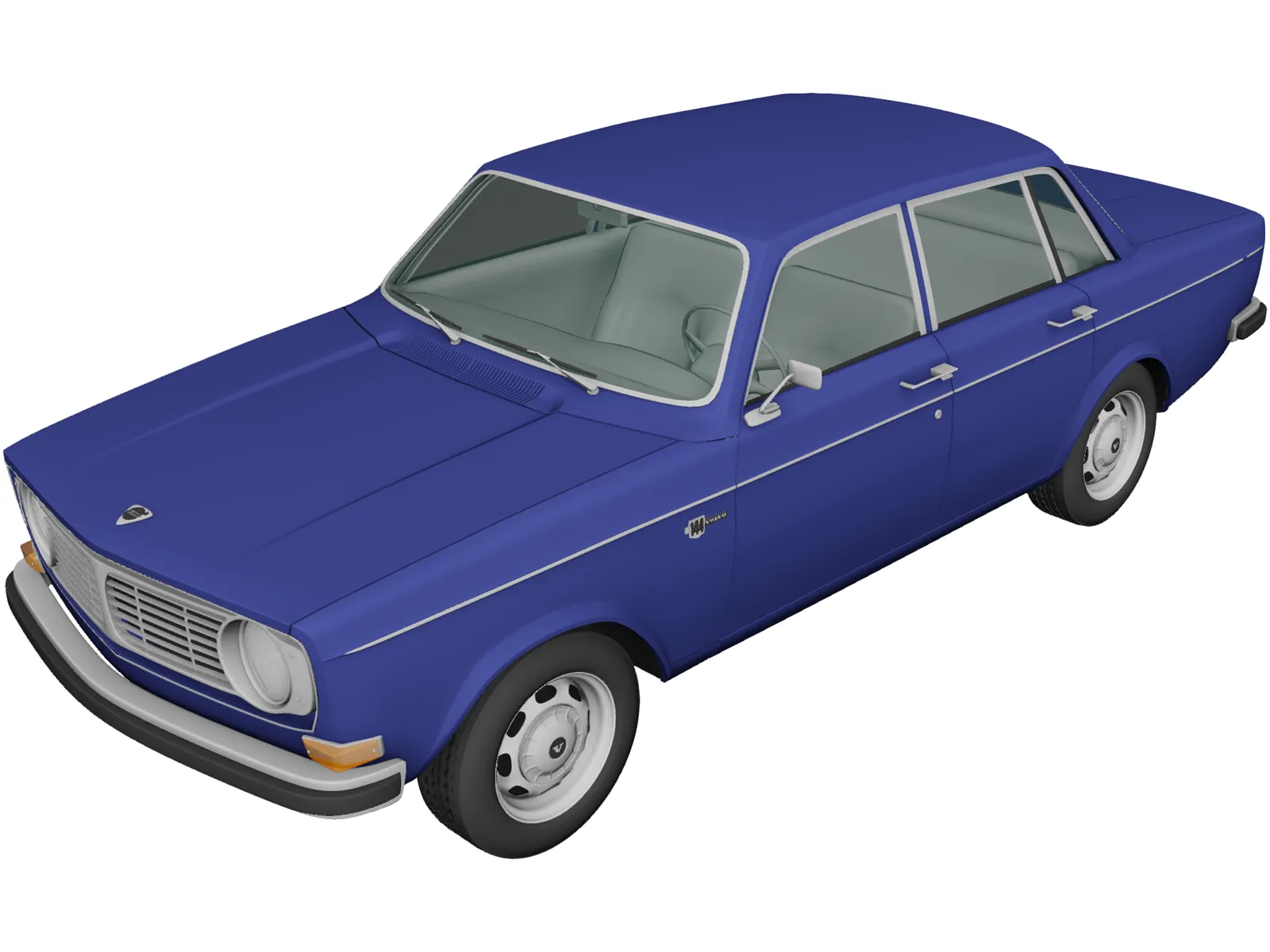 Volvo 144 (1967) 3D Model main preview
