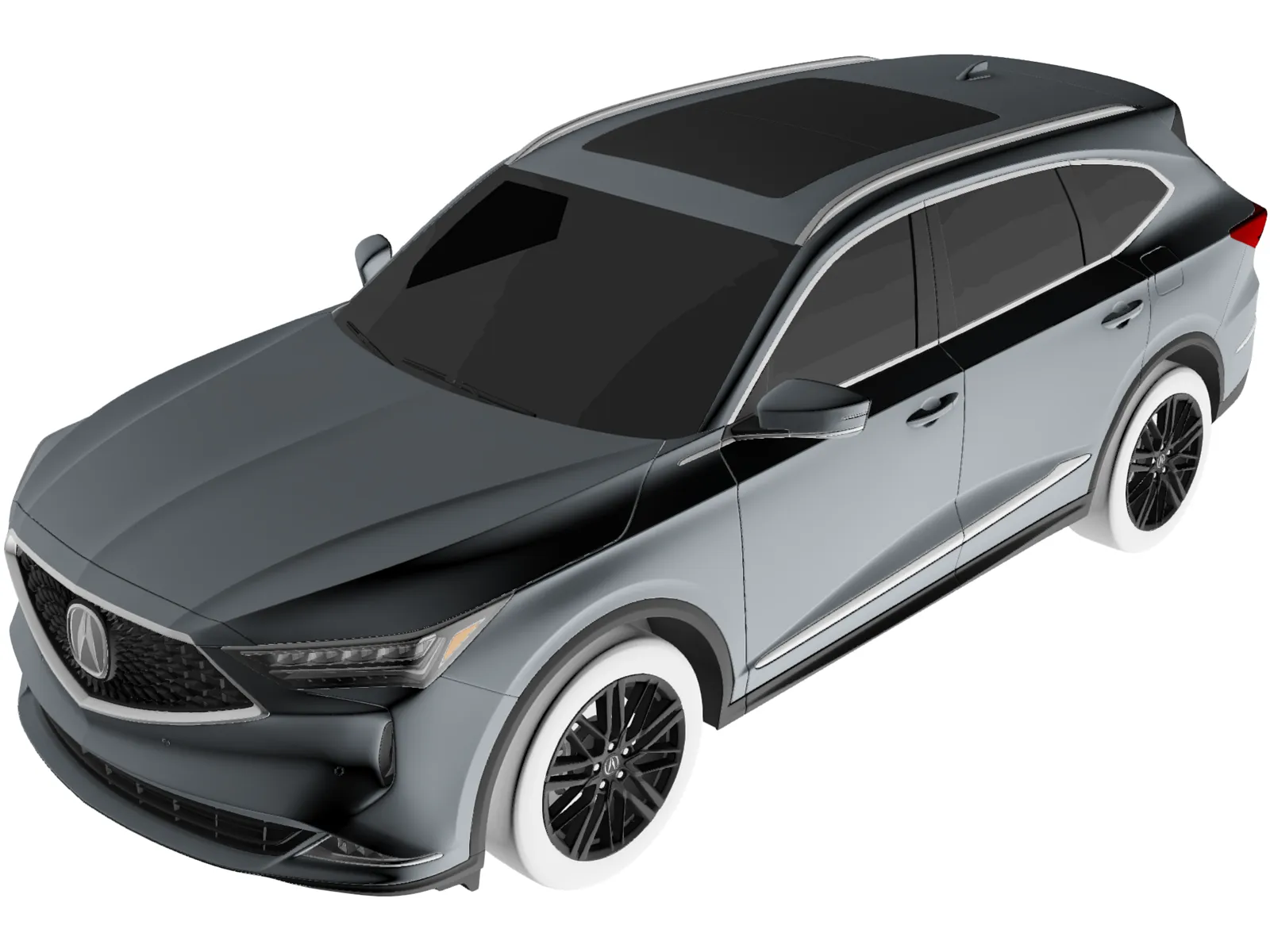 Acura MDX (2022) 3D Model main preview
